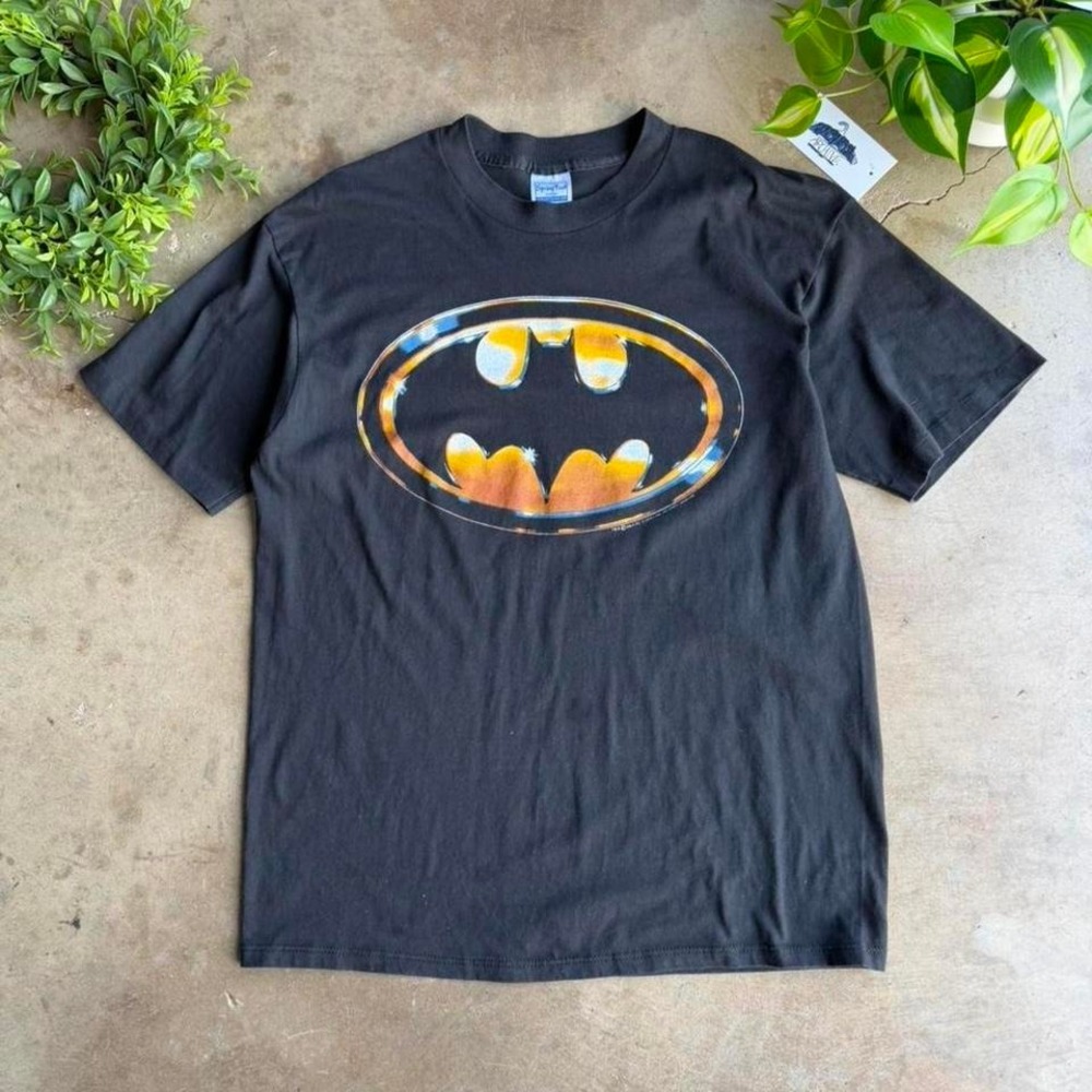 Vintage 80s Batman black movie promo t-shirt